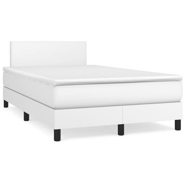 vidaXL Boxspringbett Bett Boxspringbett mit Matratze Kunstleder (120 x 200 günstig online kaufen