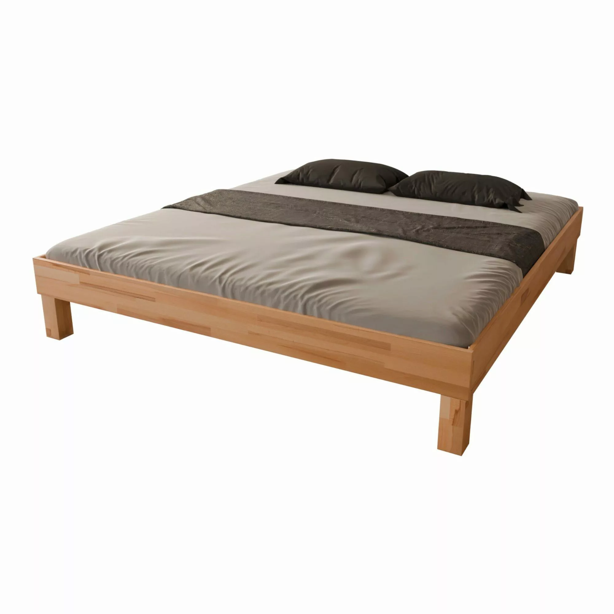MeinMassivholz Futonbett PALMA Kernbuche (In verschiedenen günstig online kaufen