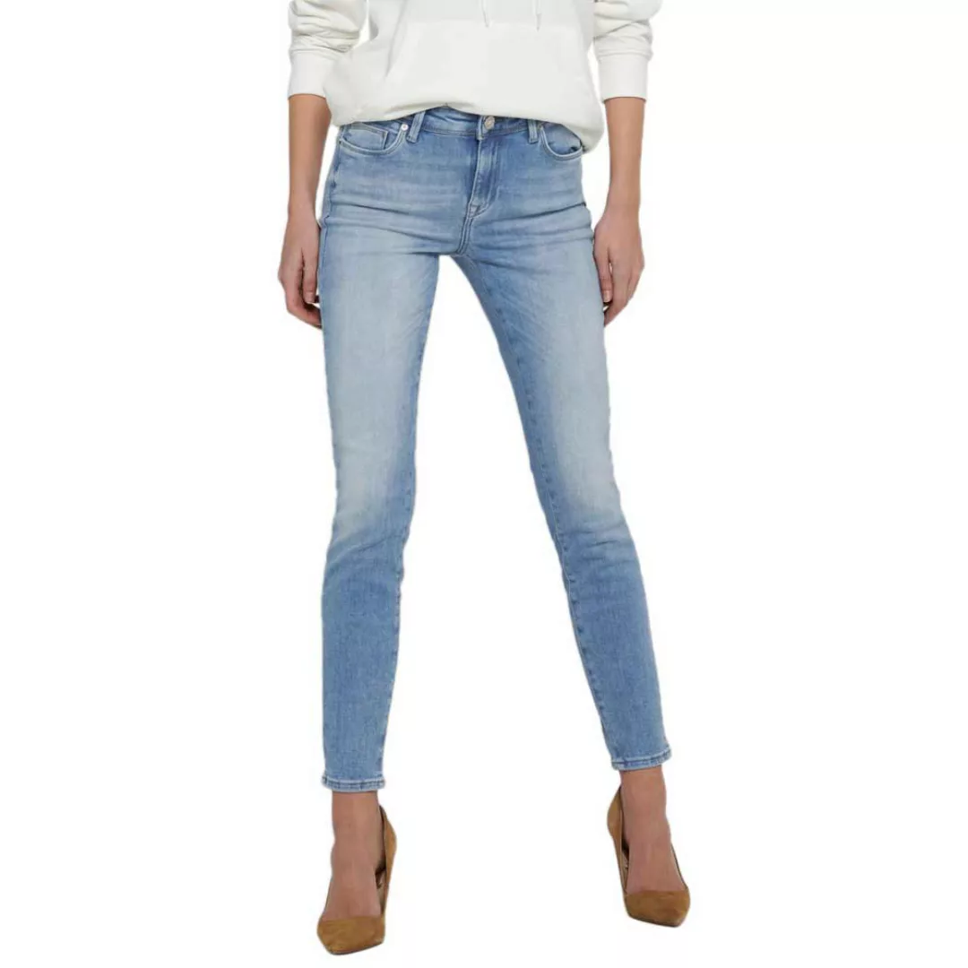 Only Shape Life Regular Skinny Ankle Jeans 31 Light Blue Denim günstig online kaufen