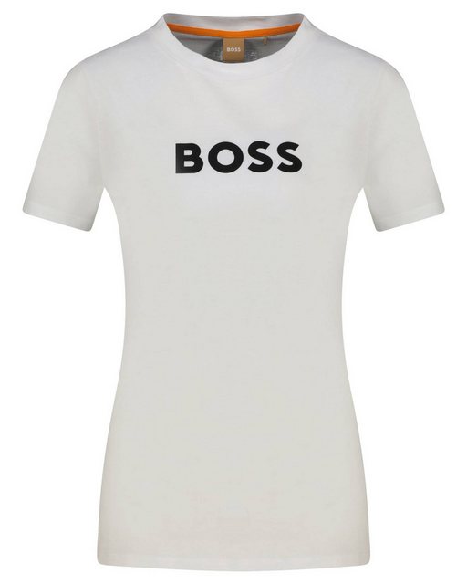 BOSS T-Shirt Elogo mit Kontrast-Logo (1-tlg) günstig online kaufen