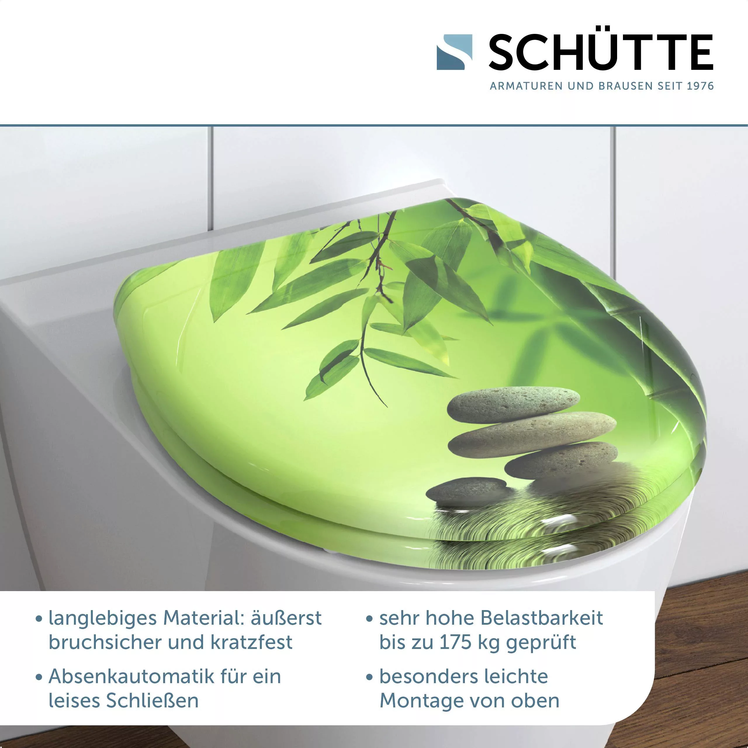 Schütte WC-Sitz "Stone", Duroplast, mit Absenkautomatik und Schnellverschlu günstig online kaufen