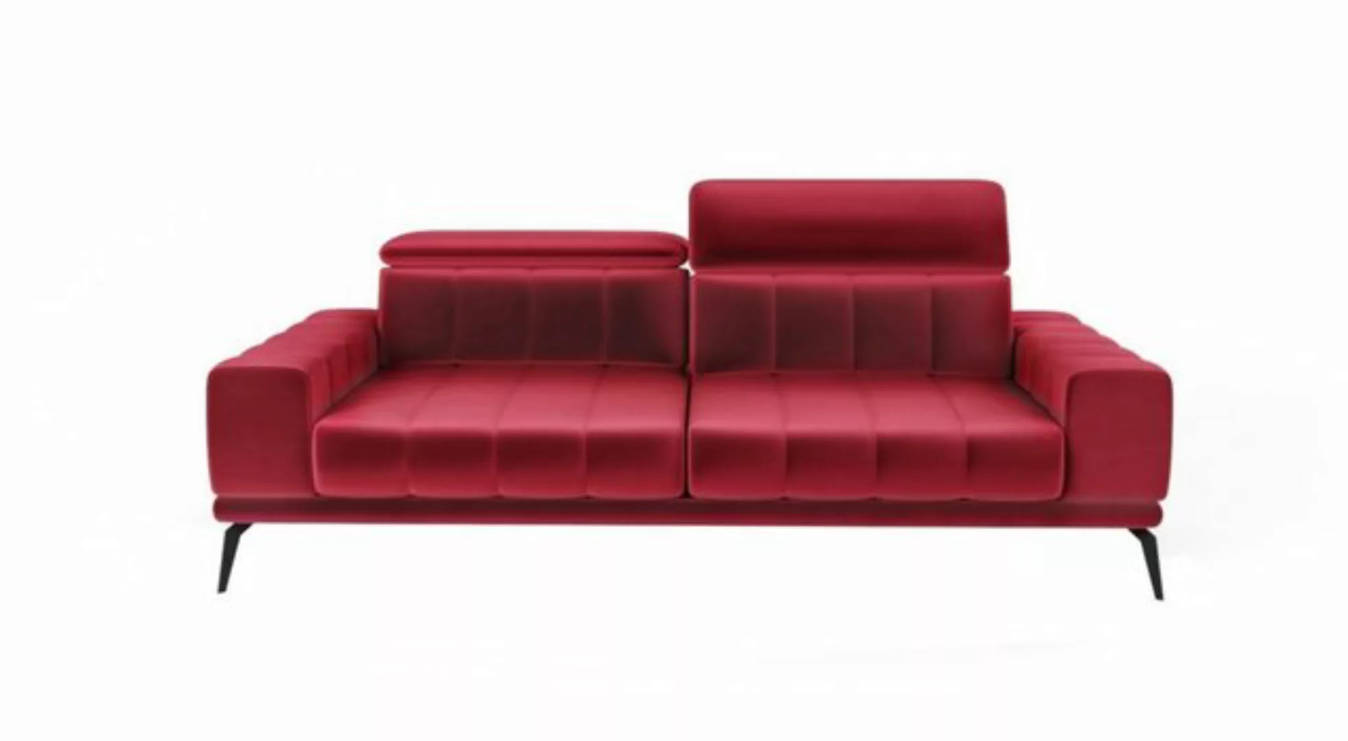 Siblo 3-Sitzer Modernes Dreisitzer Sofa Salvio 3 - 3-Sitzer Sofa - Metallfü günstig online kaufen