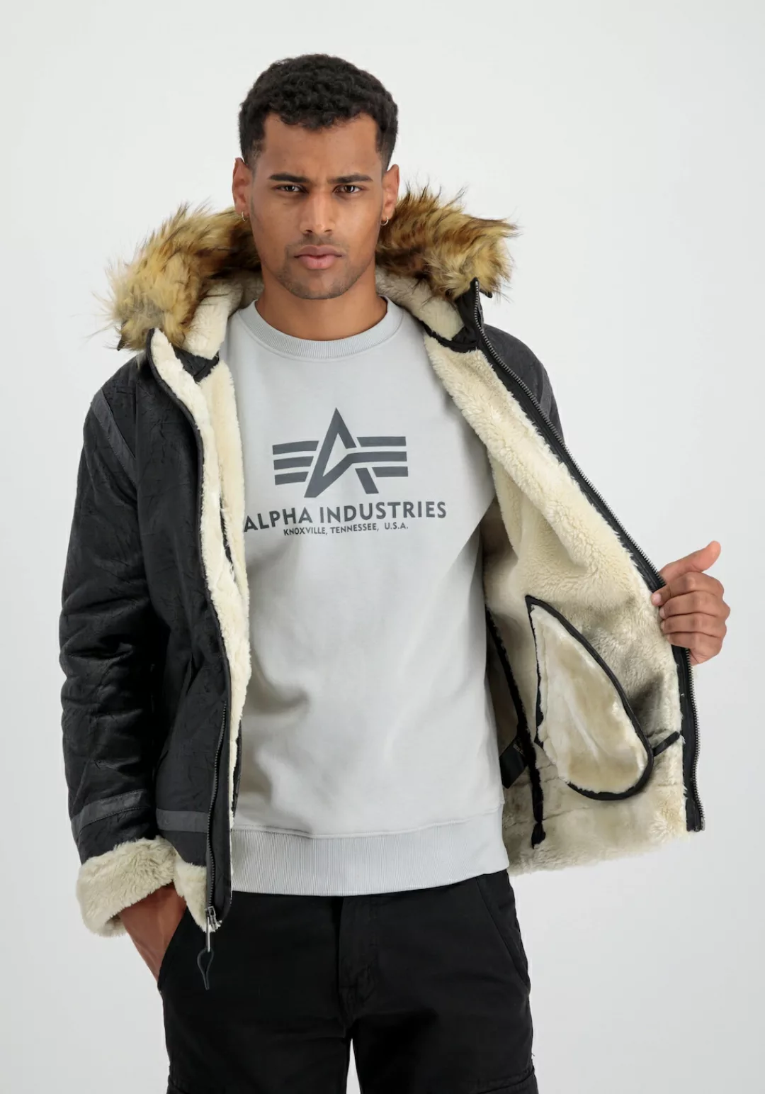 Alpha Industries Lederjacke "Alpha Industries Men - Leather & Vegan Jackets günstig online kaufen