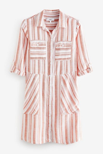 Next Blusenkleid Hemdblusenkleid in Minilänge aus Leinengemisch (1-tlg) günstig online kaufen