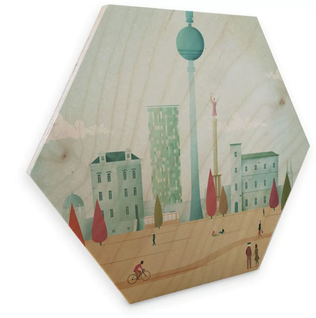 Wall-Art Holzbild "Geometrisches Holzbild Retro", (1 St.) günstig online kaufen