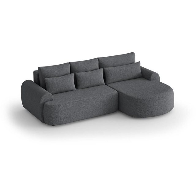 Beautysofa Ecksofa Olivio, mit Wellenunterfederung, Ecke gepolstert beige günstig online kaufen