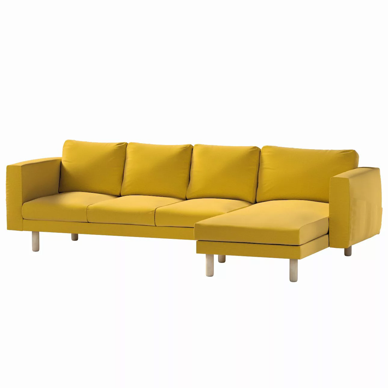 Bezug für Norsborg 4-Sitzer Sofa mit Recamiere, honiggelb, Norsborg Bezug f günstig online kaufen