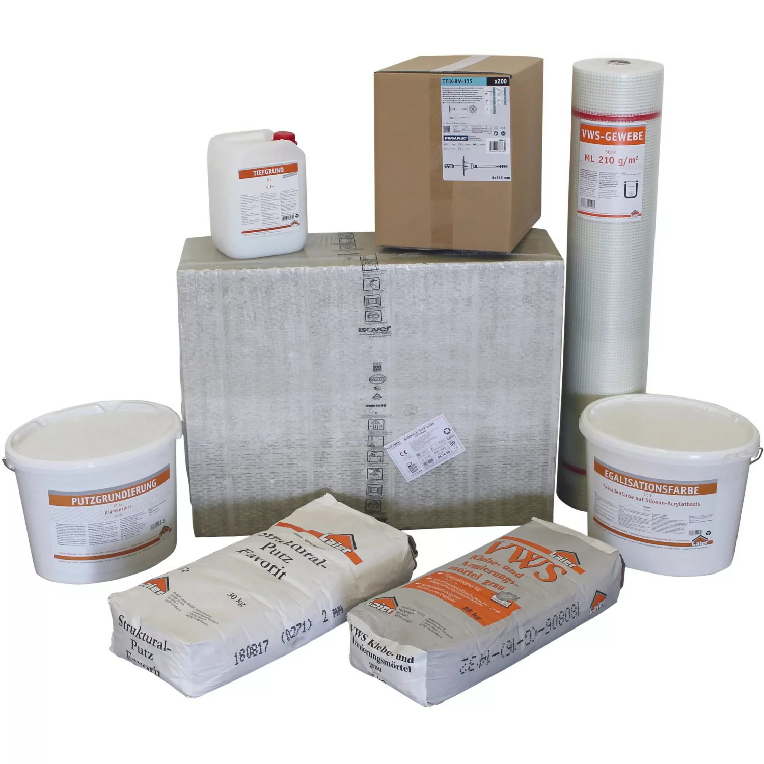 WDVS-Premium-Paket WLG 035 80 mm mit Mineralwoll-Dämmplatten günstig online kaufen