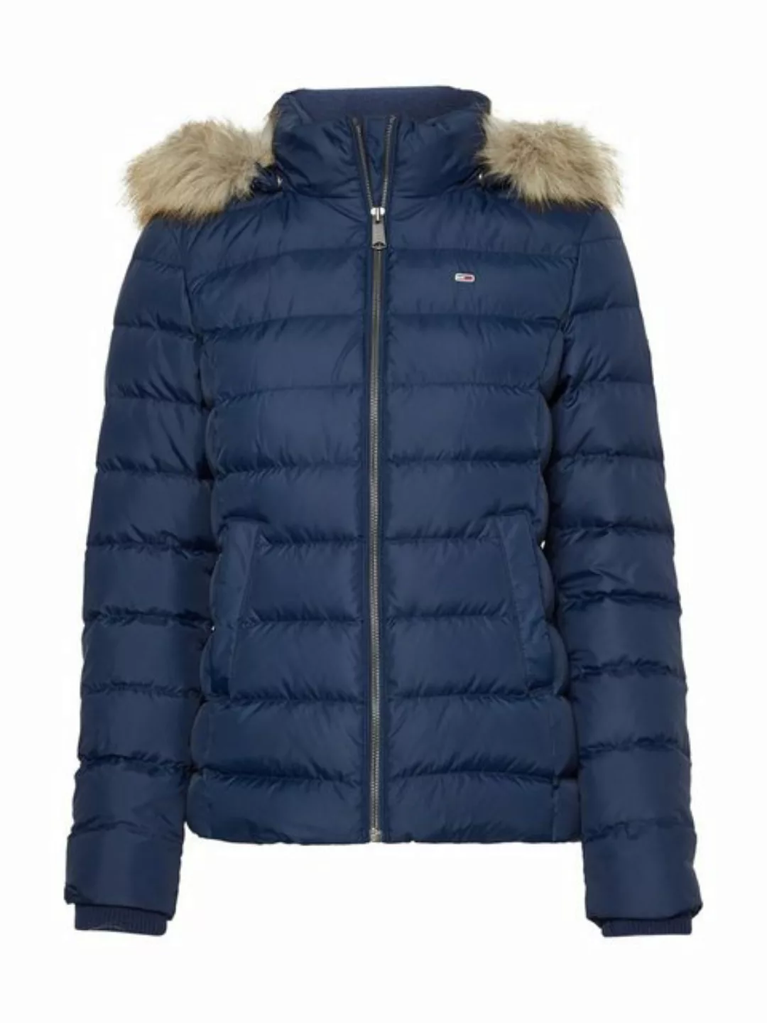 Tommy Jeans Daunenjacke BASIC HOODED DOWN JACKET mit Fellimitat an der Kapu günstig online kaufen