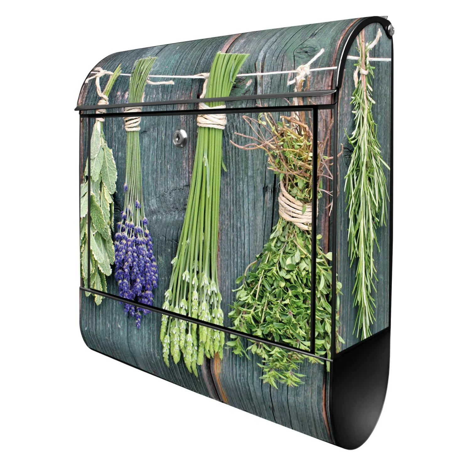 Banjado Design Briefkasten Schwarz Pulverbeschichtet 39x47x14cm 2 Schlüssel günstig online kaufen