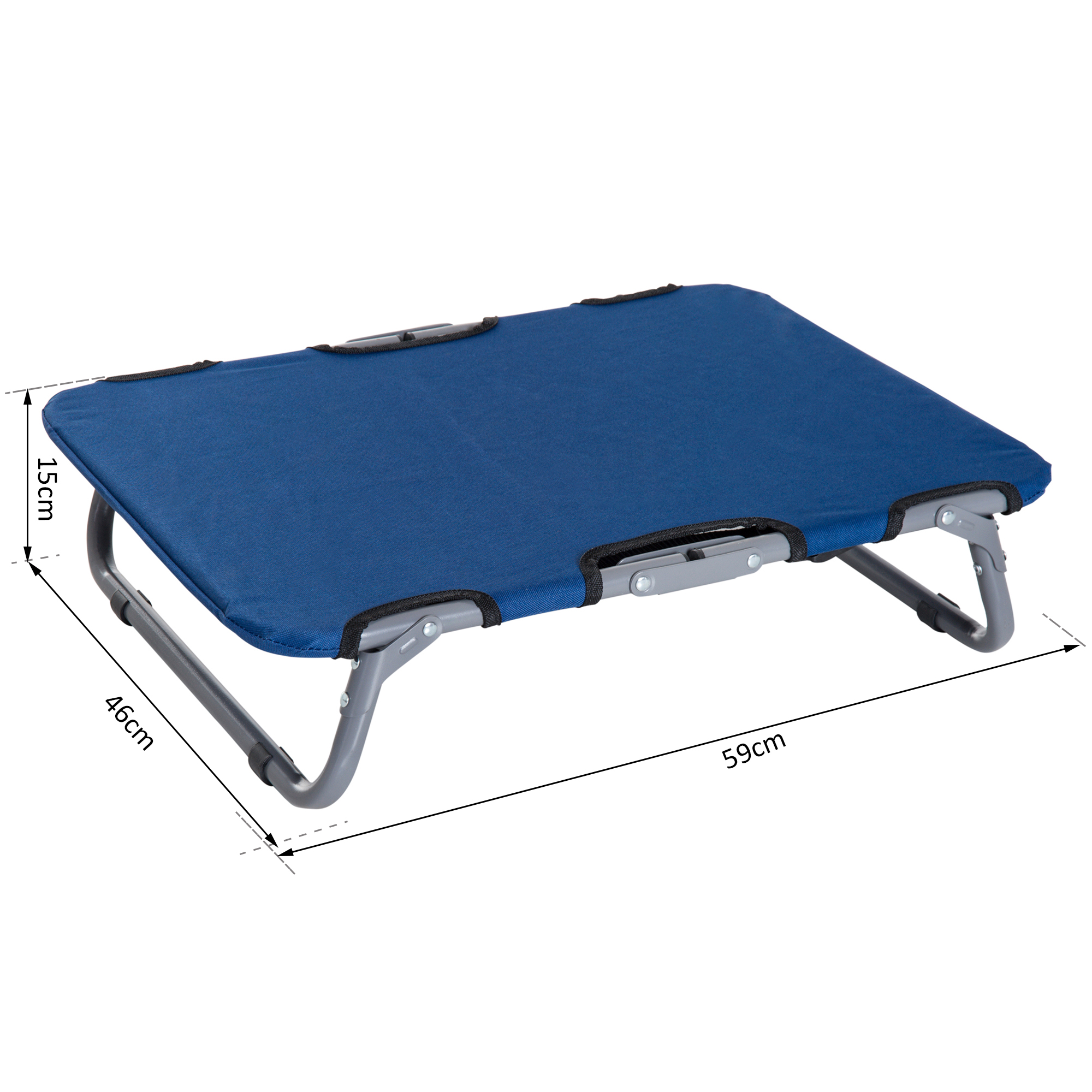 PawHut Hundeliege Hundebett Katzenbett Schlafplatz faltbar Blau   Aosom günstig online kaufen