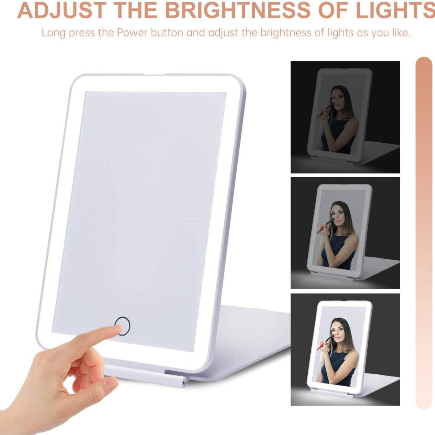OKWISH Spiegel LED Faltbarer Reisespiegel Kosmetikspiegel günstig online kaufen