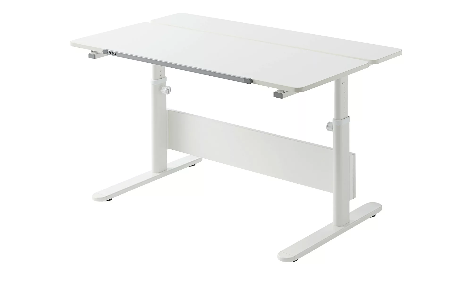 FLEXA Schülerschreibtisch  Evo - weiß - 120 cm - 56 cm - 70 cm - Tische > B günstig online kaufen