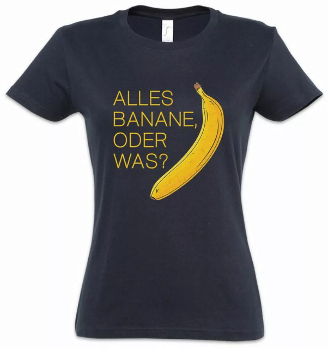 Urban Backwoods Print-Shirt Alles Banane Oder Was Damen T-Shirt Obst Vitami günstig online kaufen