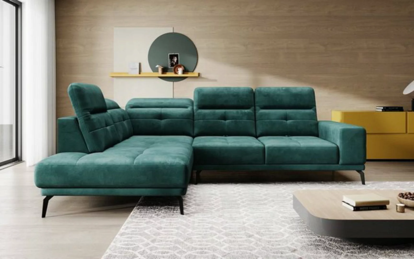 Luxusbetten24 Sofa Designer Sofa Isabella, mit verstellbarer Kopf- und Rück günstig online kaufen