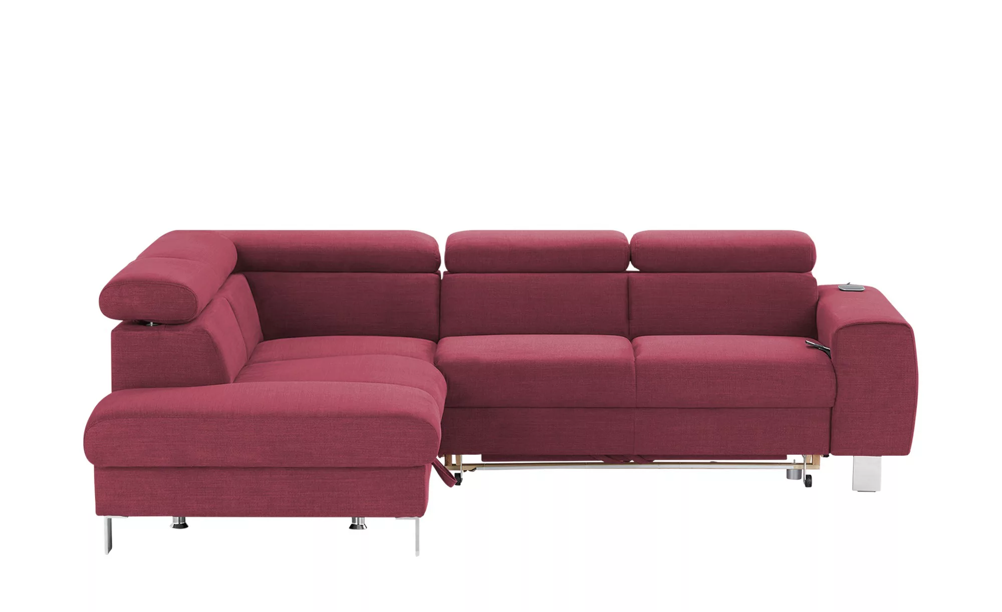 uno Ecksofa  Los Angeles ¦ rosa/pink ¦ Maße (cm): B: 249 H: 72 T: 207 Polst günstig online kaufen