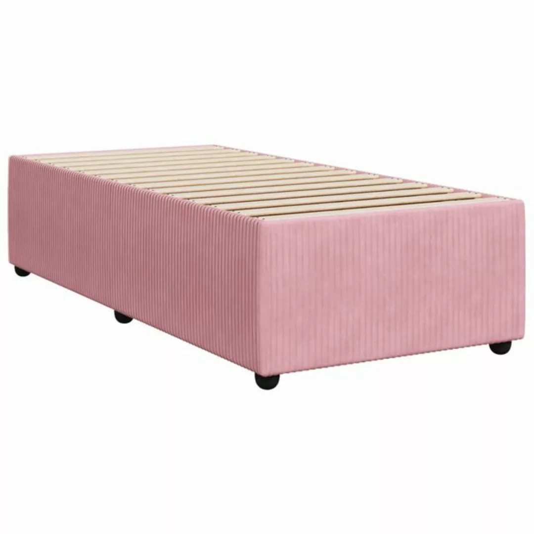 vidaXL Bett Bettgestell Rosa 90x190 cm Samt günstig online kaufen