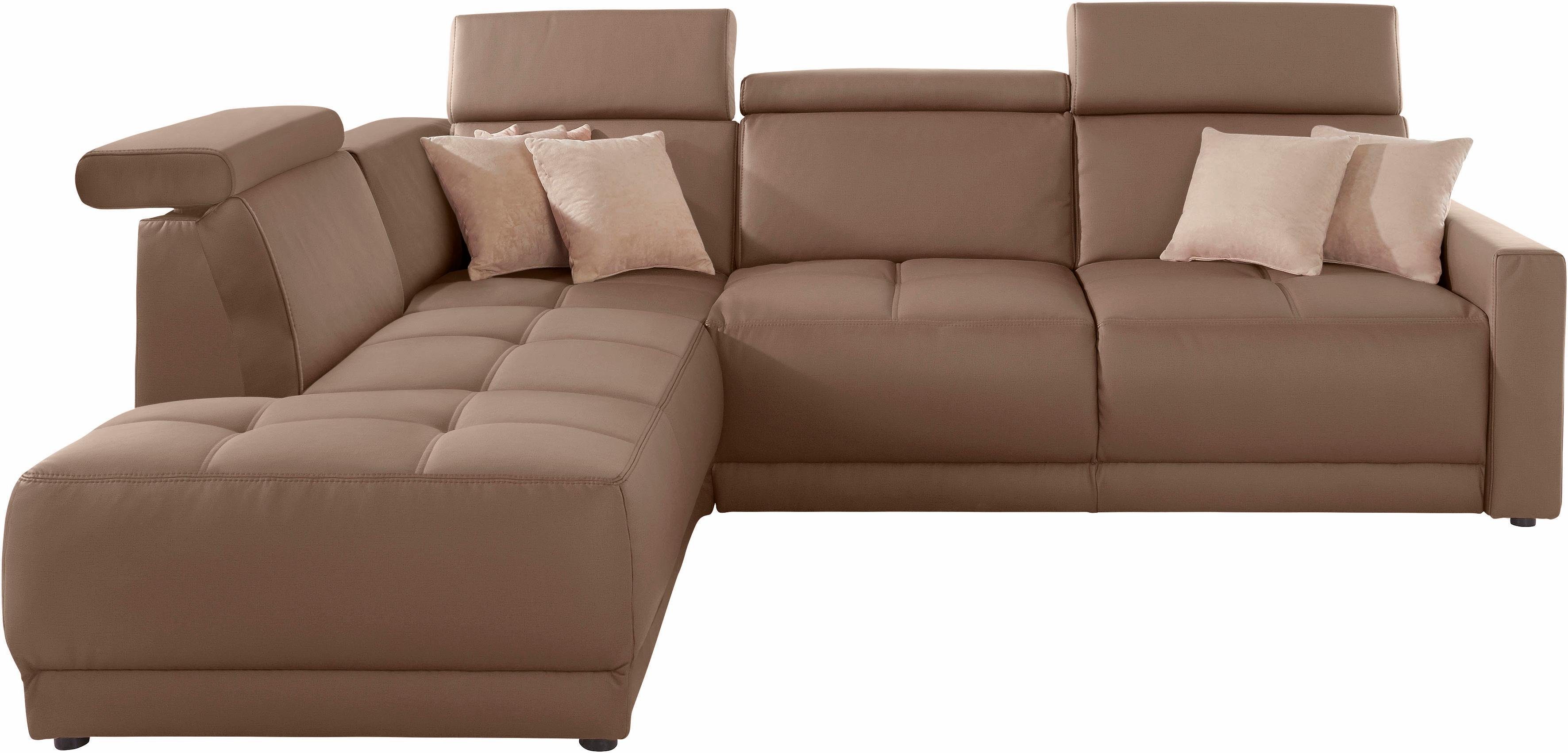 DOMO collection Ecksofa "Ava, moderne Sitzheftung mit toller Doppelnaht, ko günstig online kaufen