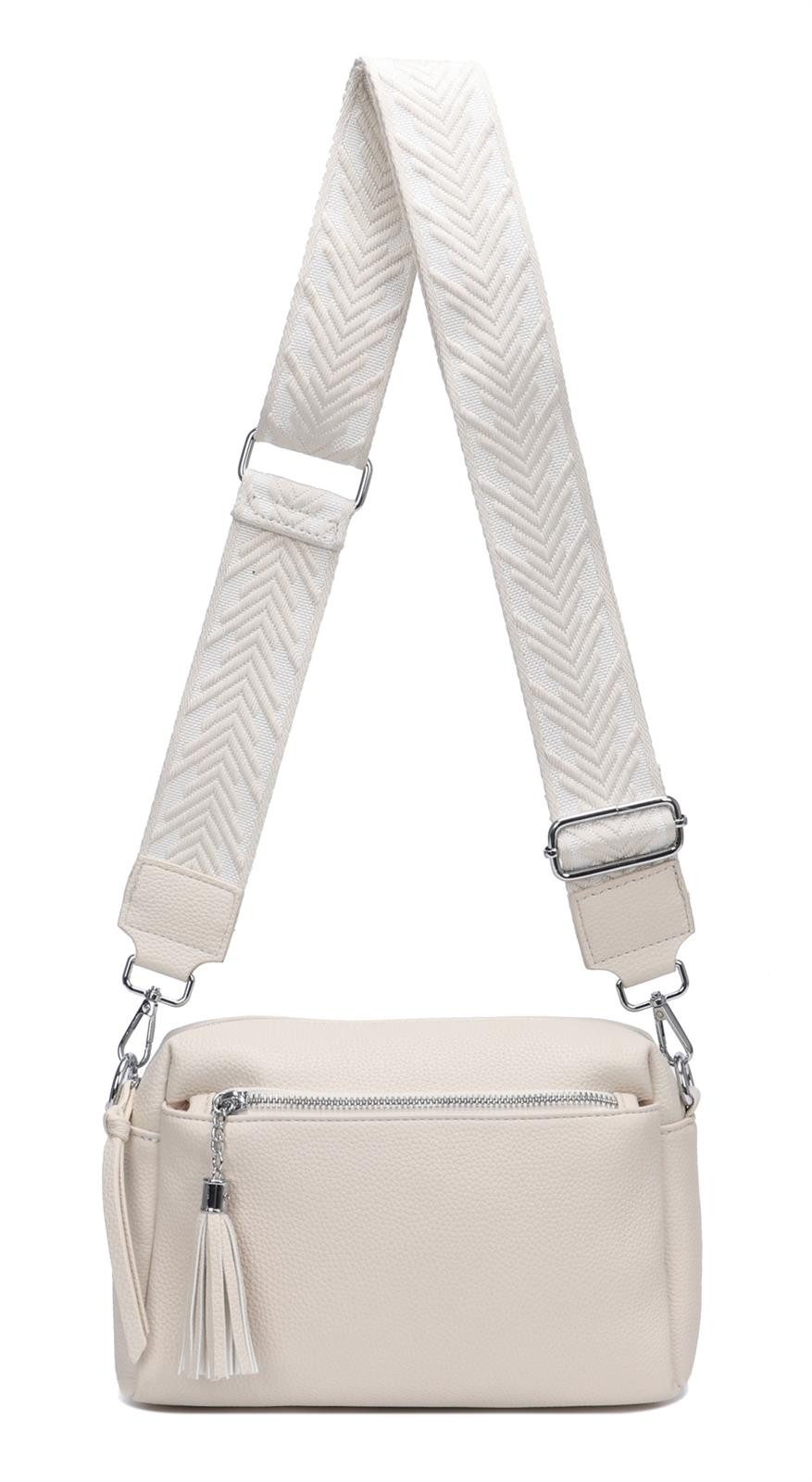 ITALYSHOP24 Schultertasche Damen Umhängetasche Brusttasche Cross günstig online kaufen