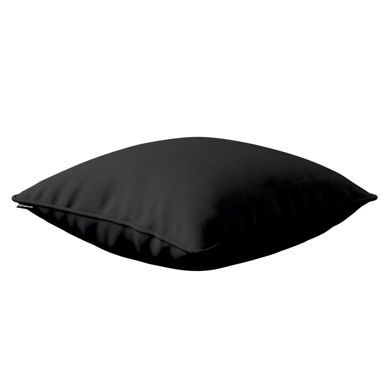 Kissenhülle Gabi mit Paspel, schwarz, 60 x 60 cm, Loneta (133-06) günstig online kaufen