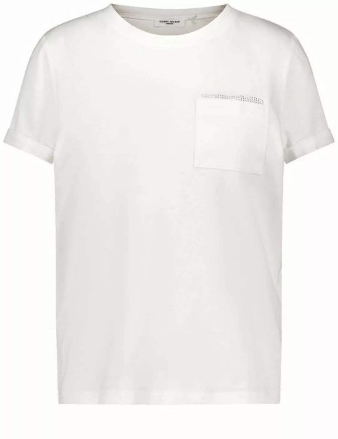 GERRY WEBER Kurzarmshirt T-Shirt mit Ziersteinchen günstig online kaufen