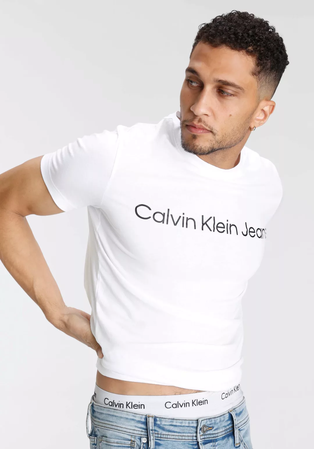 Calvin Klein Jeans T-Shirt "CORE INSTITUTIONAL LOGO SLIM TEE", mit logo-Sch günstig online kaufen