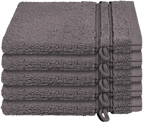 Schiesser Waschhandschuh »Milano im 5er Set«, (5 St., 5er Set Waschlappen 1 günstig online kaufen