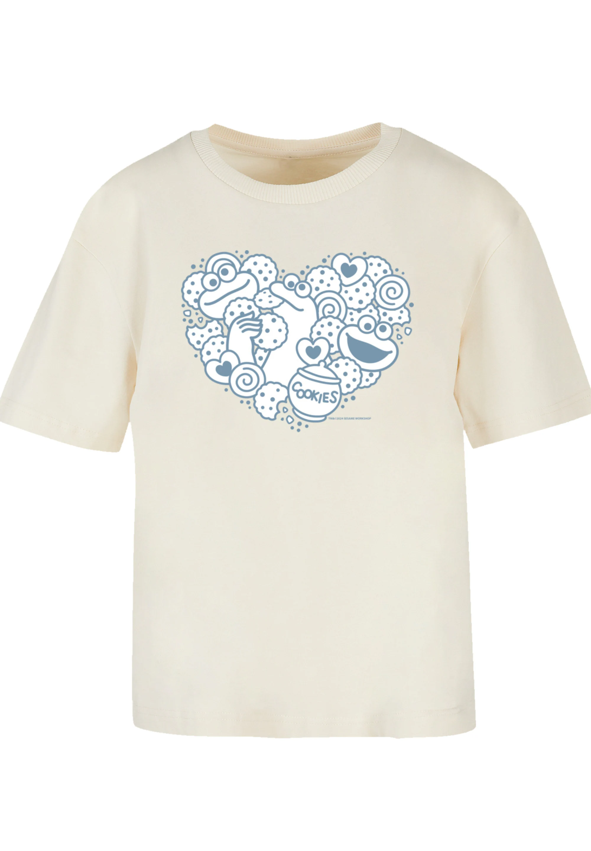 F4NT4STIC T-Shirt "Sesamstraße Cookies from the heart", Premium Qualität günstig online kaufen