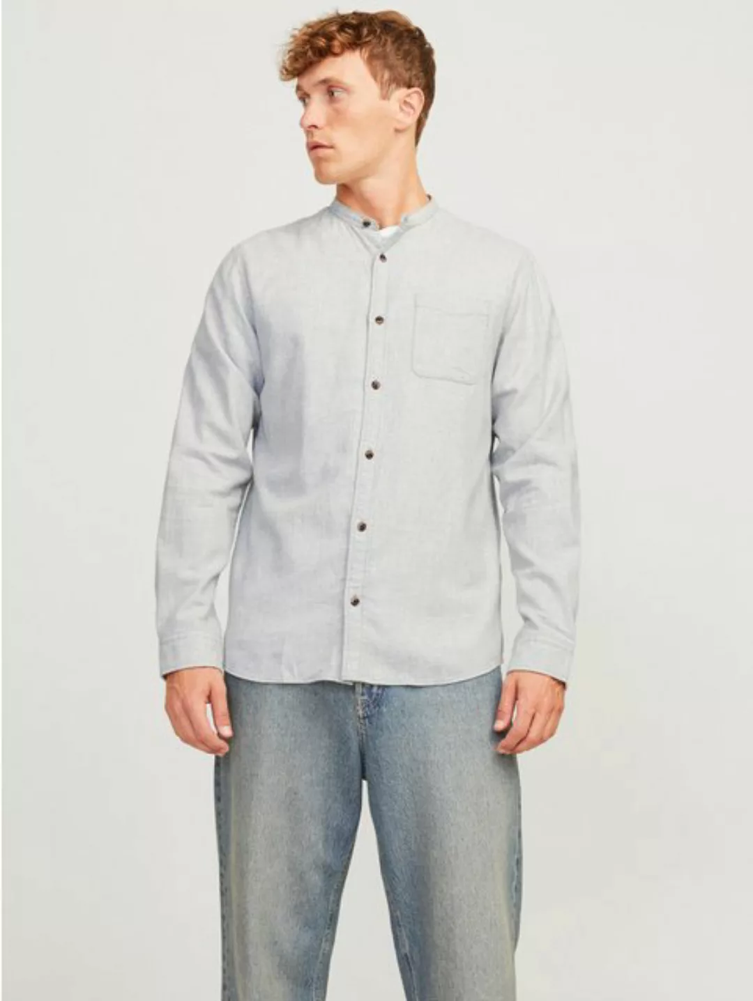 Jack & Jones Langarmhemd JJEBAND MELANGE SHIRT LS SN günstig online kaufen