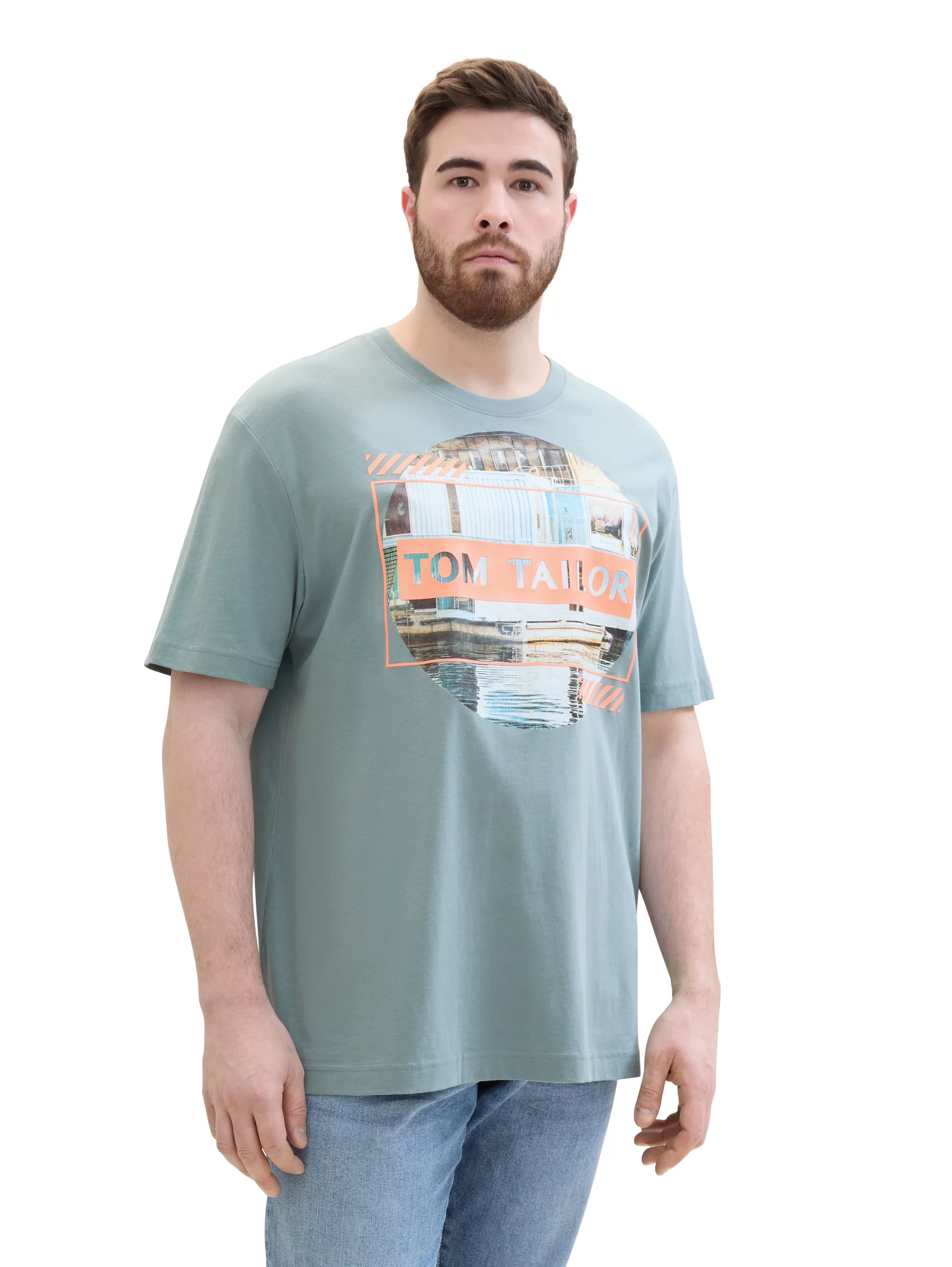 TOM TAILOR PLUS T-Shirt mit Fotoprint und Rundhalsausschnitt günstig online kaufen