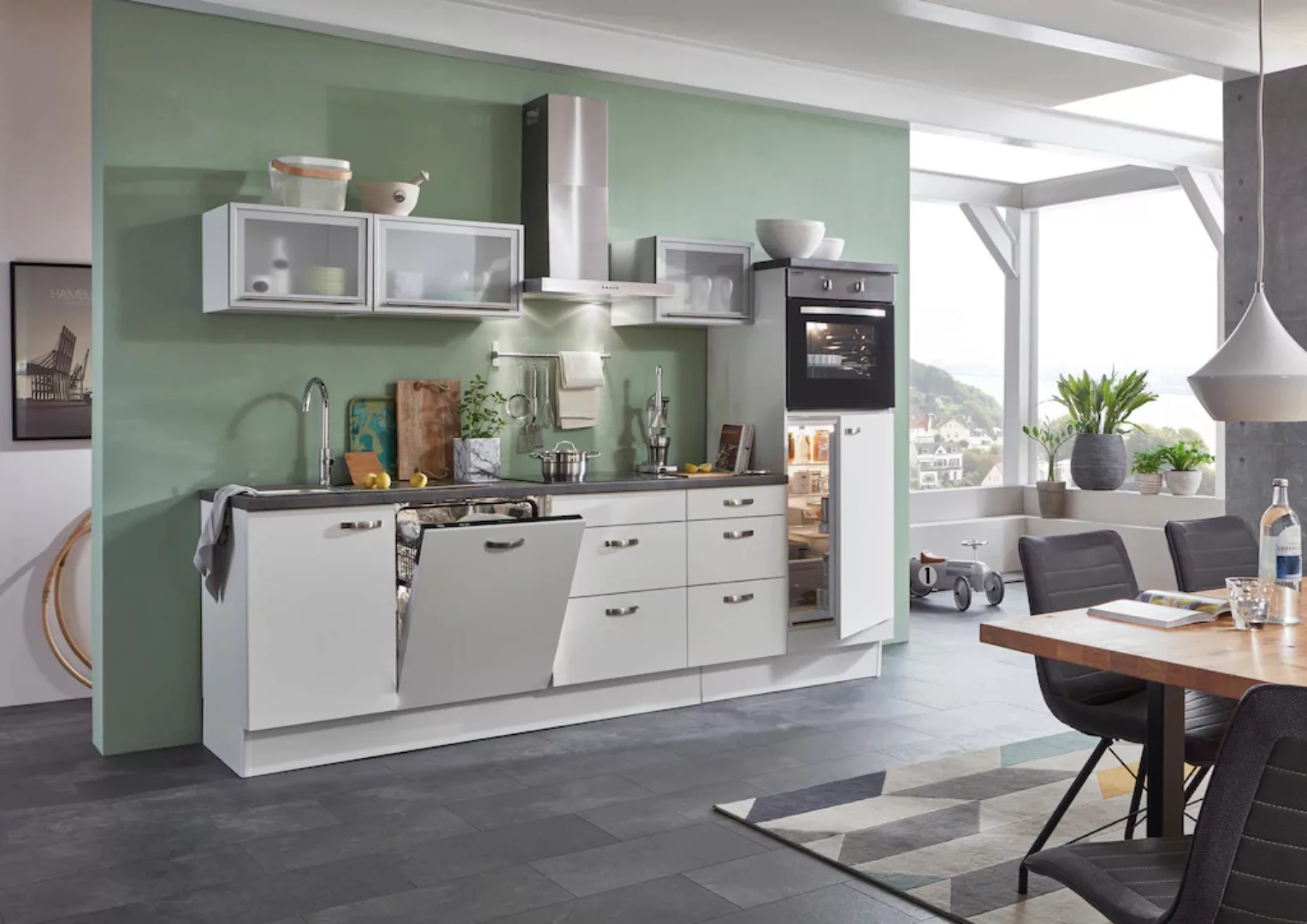 OPTIFIT Küchenzeile "Cara", mit Vollauszügen und Soft-Close-Funktion, Breit günstig online kaufen