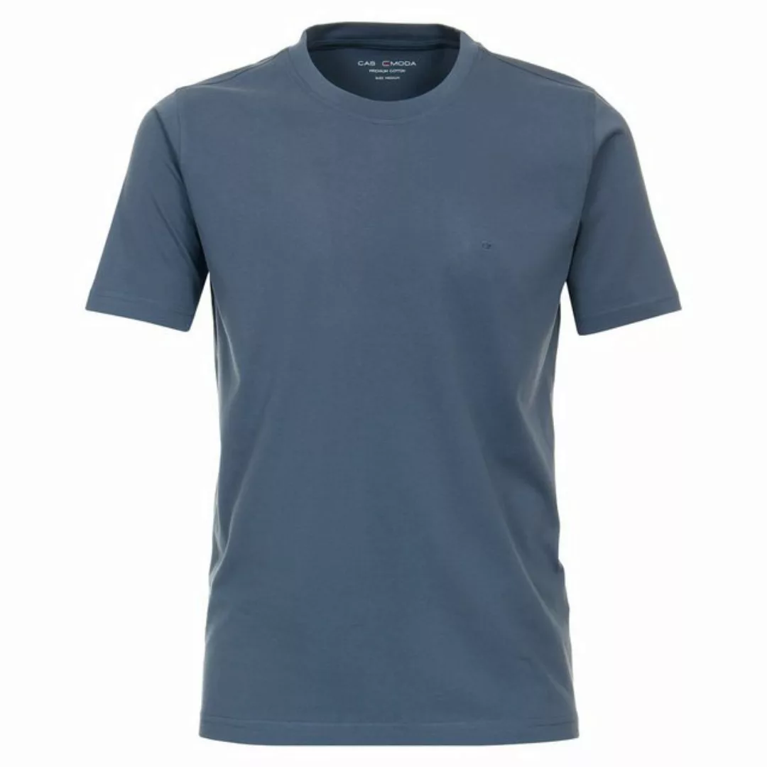 CASAMODA Rundhalsshirt Übergrößen CasaModa Basic T-Shirt rauchblau günstig online kaufen