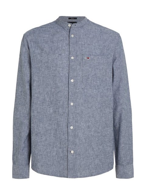 Tommy Jeans Langarmhemd TJM REG MAO LINEN BLEND SHIRT in melierter Optik günstig online kaufen