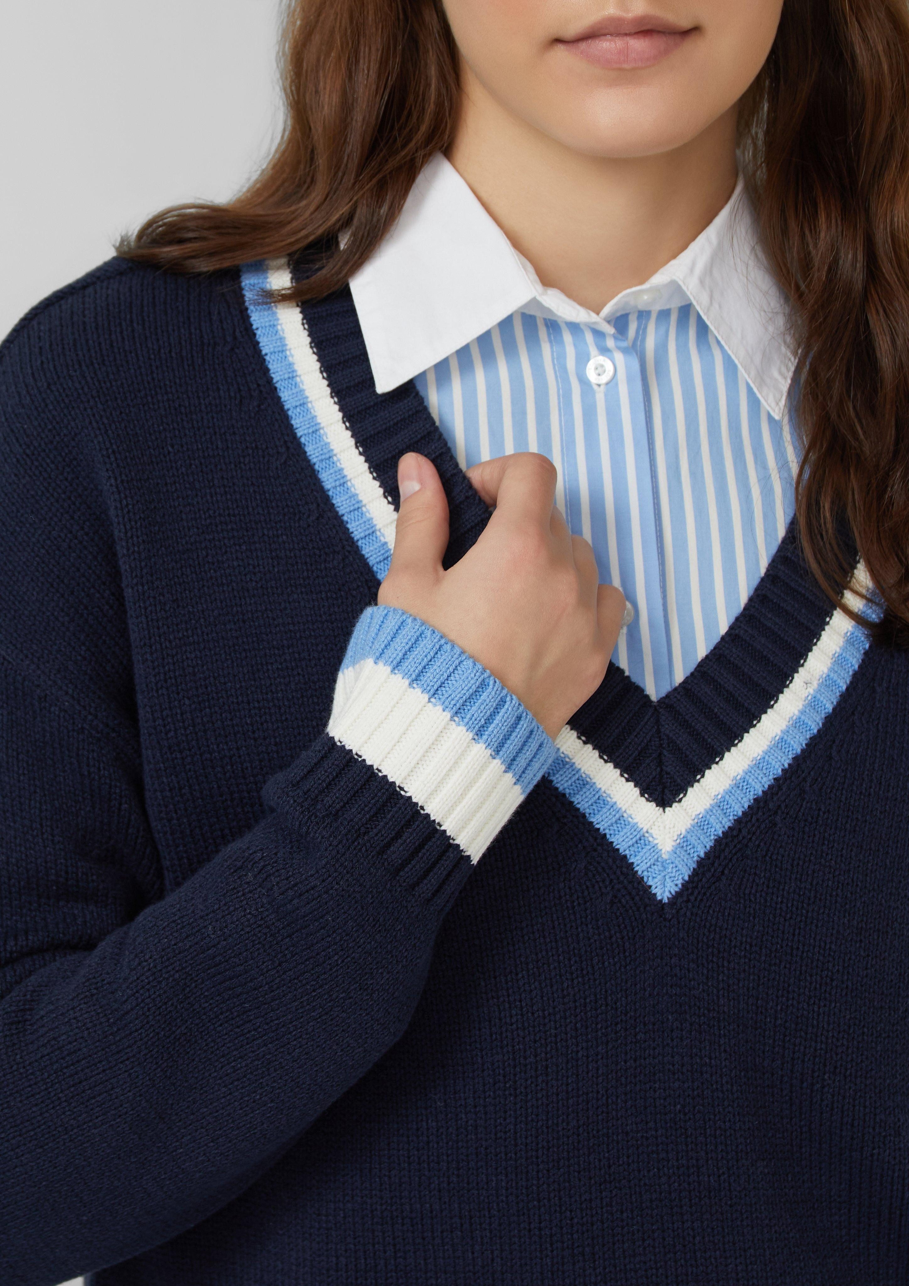 s.Oliver Strickpullover Strickpullover aus Baumwollmix mit günstig online kaufen