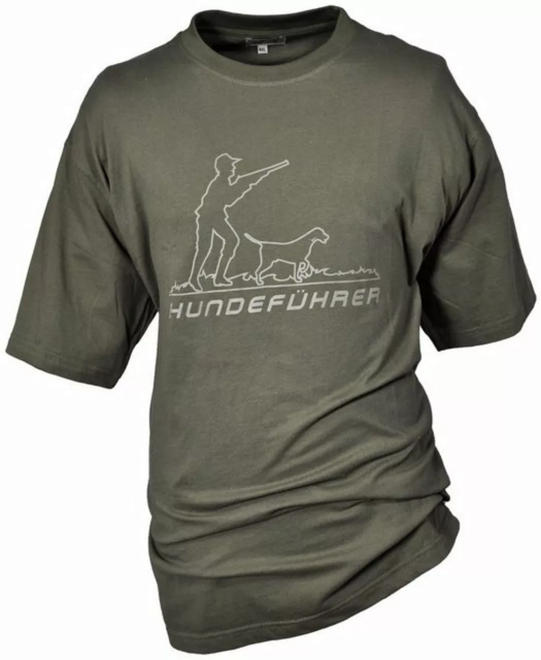 Hubertus® Hunting T-Shirt Jagd-T-Shirt Herren mit Motiv "Hundeführer" Jagdb günstig online kaufen