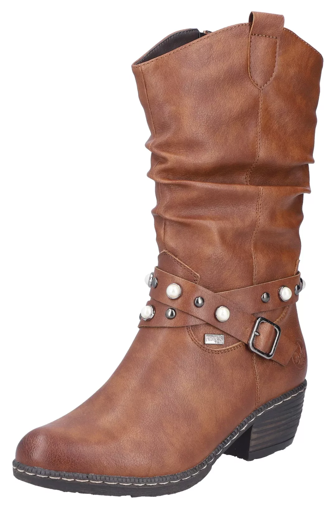 Rieker Westernstiefel, Cowboystiefel, Blockabsatz, mit wasserabweisender ri günstig online kaufen