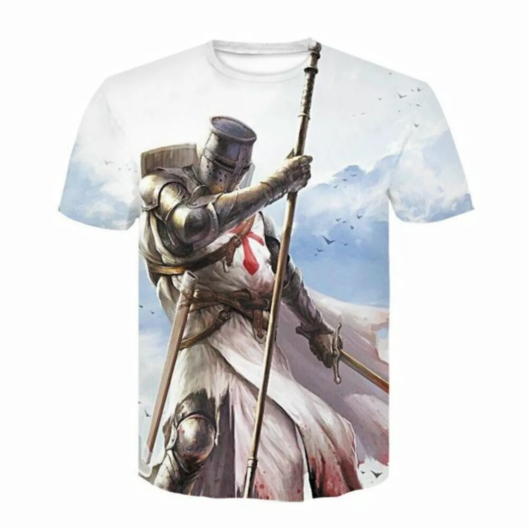 Tinisu T-Shirt 3D-Druck T-Shirt (Unisex/rundhals) - Gaming / History - Kreu günstig online kaufen