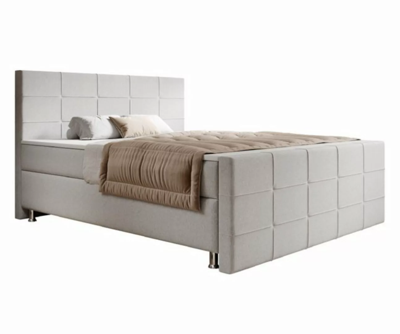 interbed Boxspringbett Florenz 180x200 cm mit Fussteil (Spar-Set, inkl.Kopf günstig online kaufen