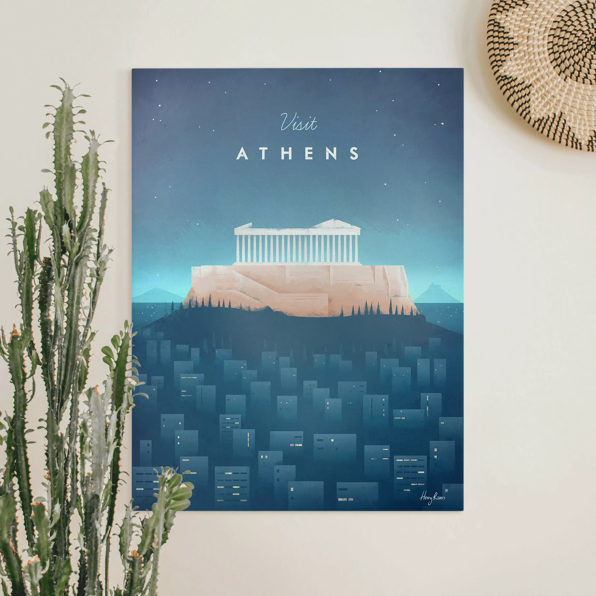 Leinwandbild Reiseposter - Athen günstig online kaufen
