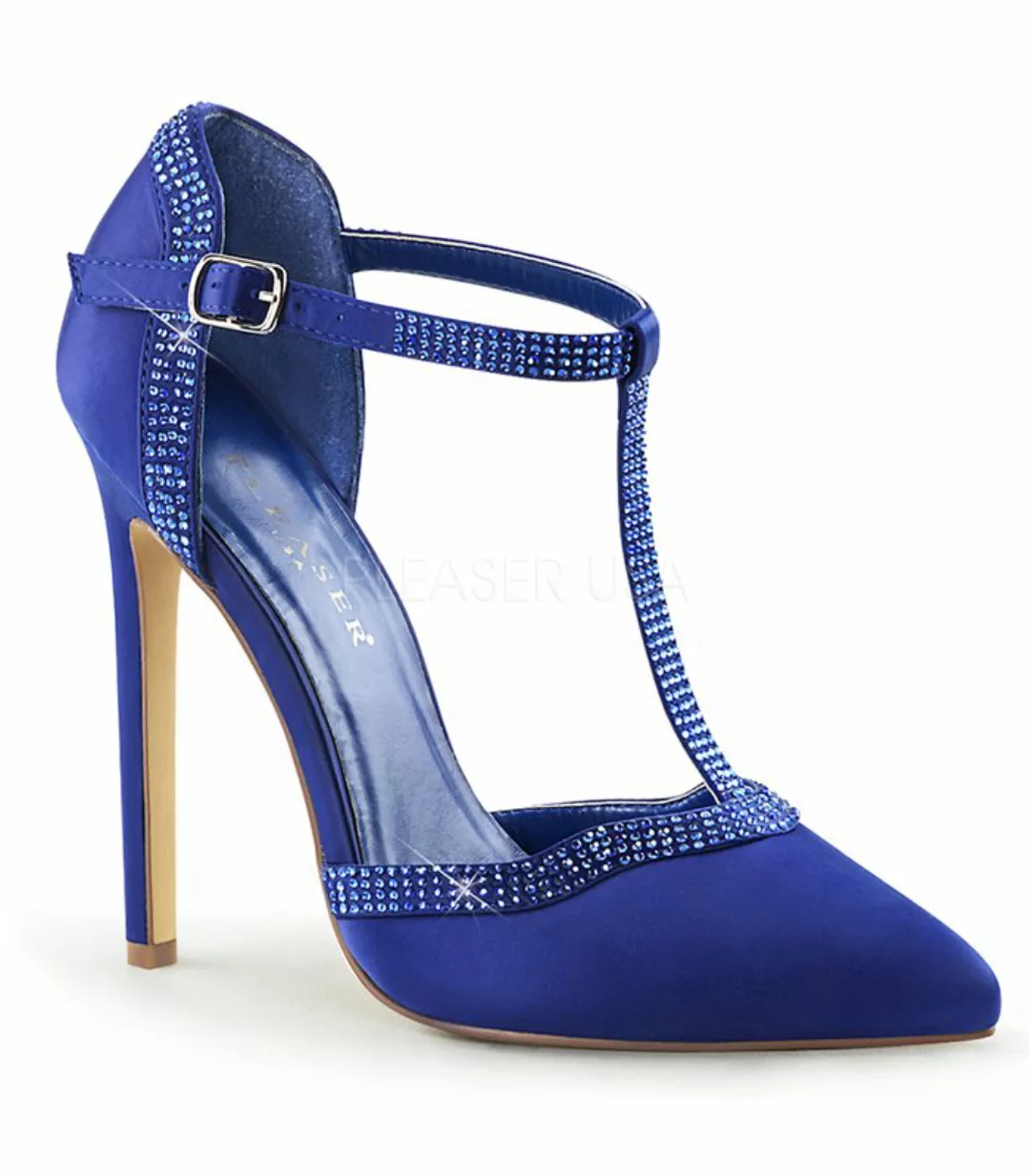 D'Orsay Pumps SEXY-25 - Satin Blau (Schuhgröße: EUR 41) günstig online kaufen