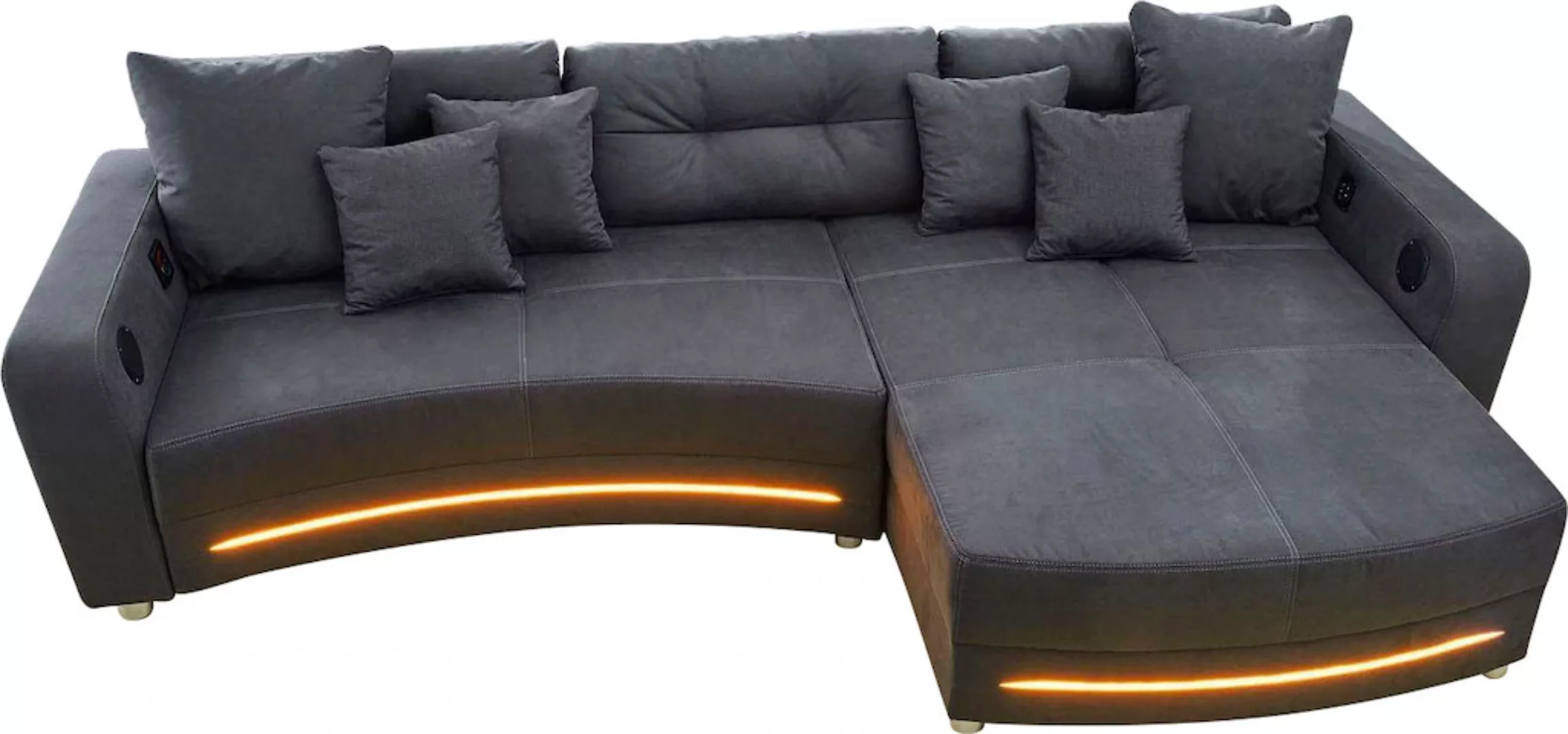 Jockenhöfer Gruppe Ecksofa Laredo, inklusive RGB-LED-Beleuchtung und Blueto günstig online kaufen