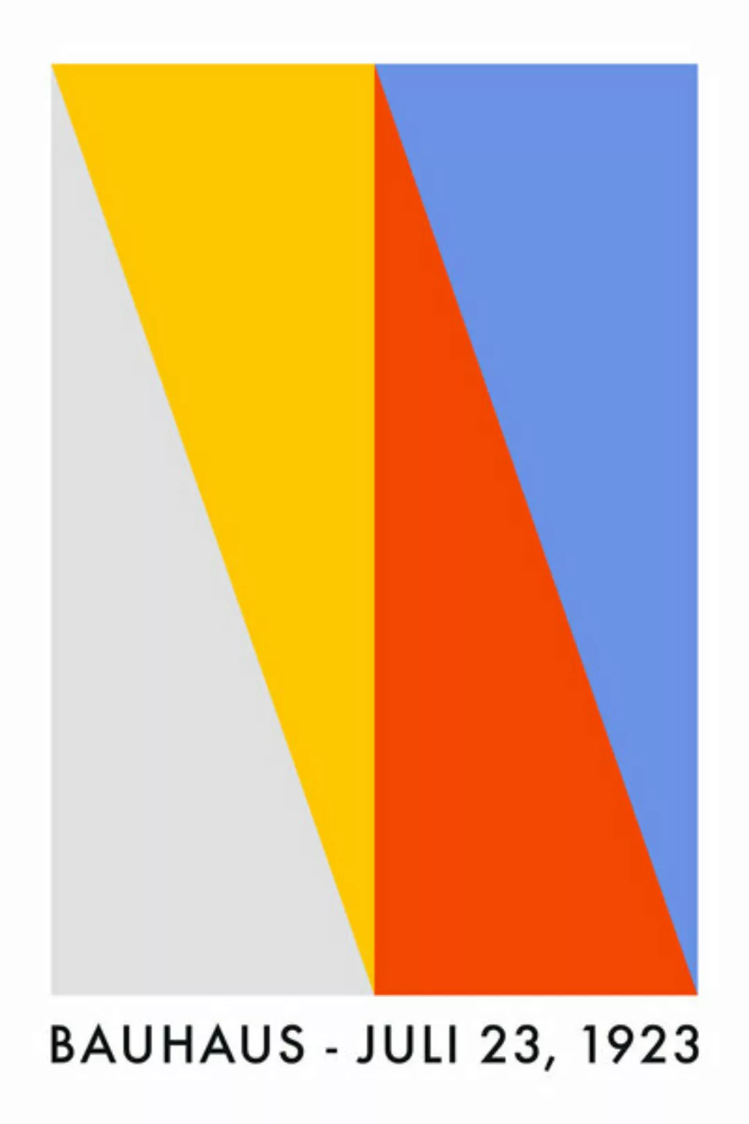 Poster / Leinwandbild - Bauhaus (Bunt) günstig online kaufen