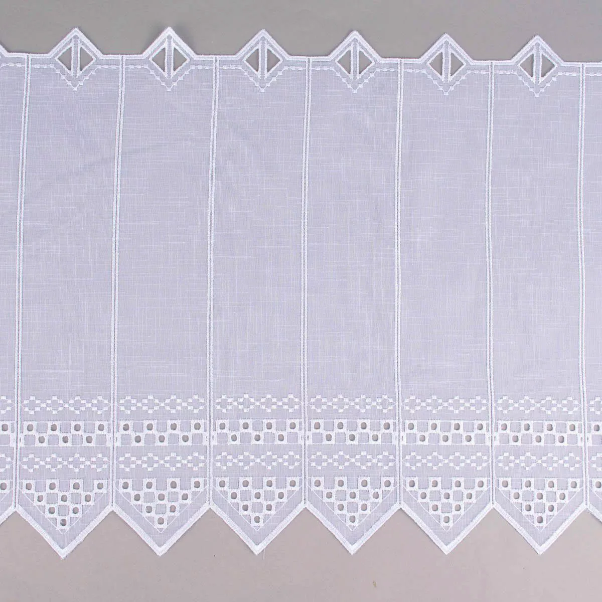SCHÖNER LEBEN. Meterware Stickerei-Panneaux Bistrogardine transparent günstig online kaufen
