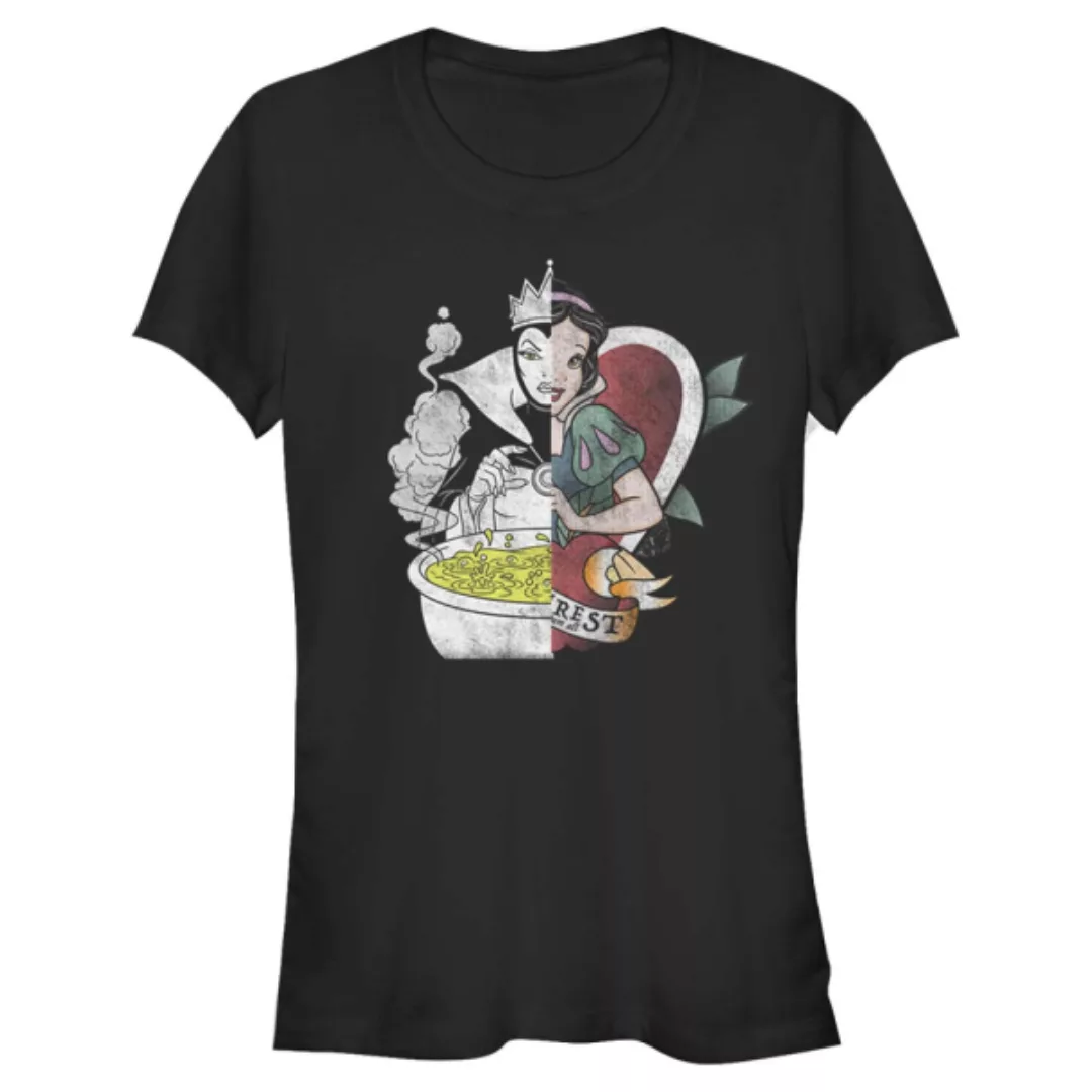 Disney - Schneewittchen - Snow White & Evil Queen Snow Split - Frauen T-Shi günstig online kaufen