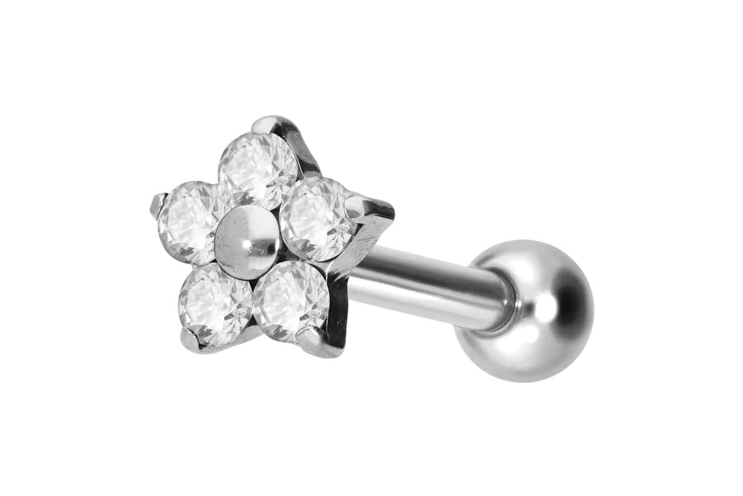 PIERCINGLINE Piercing-Set Titan Ohrpiercing mit Innengewinde günstig online kaufen
