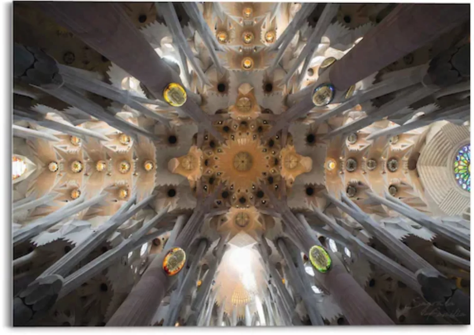 Reinders Glasbild "Glasbild Sagrada Familia Sara Franqui - Fotografie - Kun günstig online kaufen