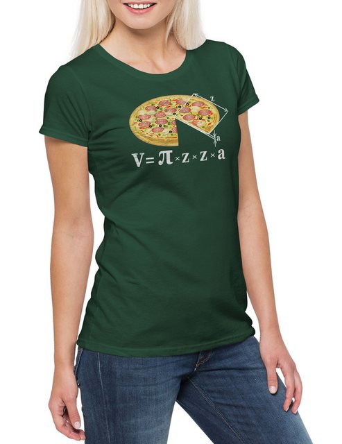 Urban Backwoods Print-Shirt V = Pizza I Damen T-Shirt Lehrer Fun Teacher Pr günstig online kaufen