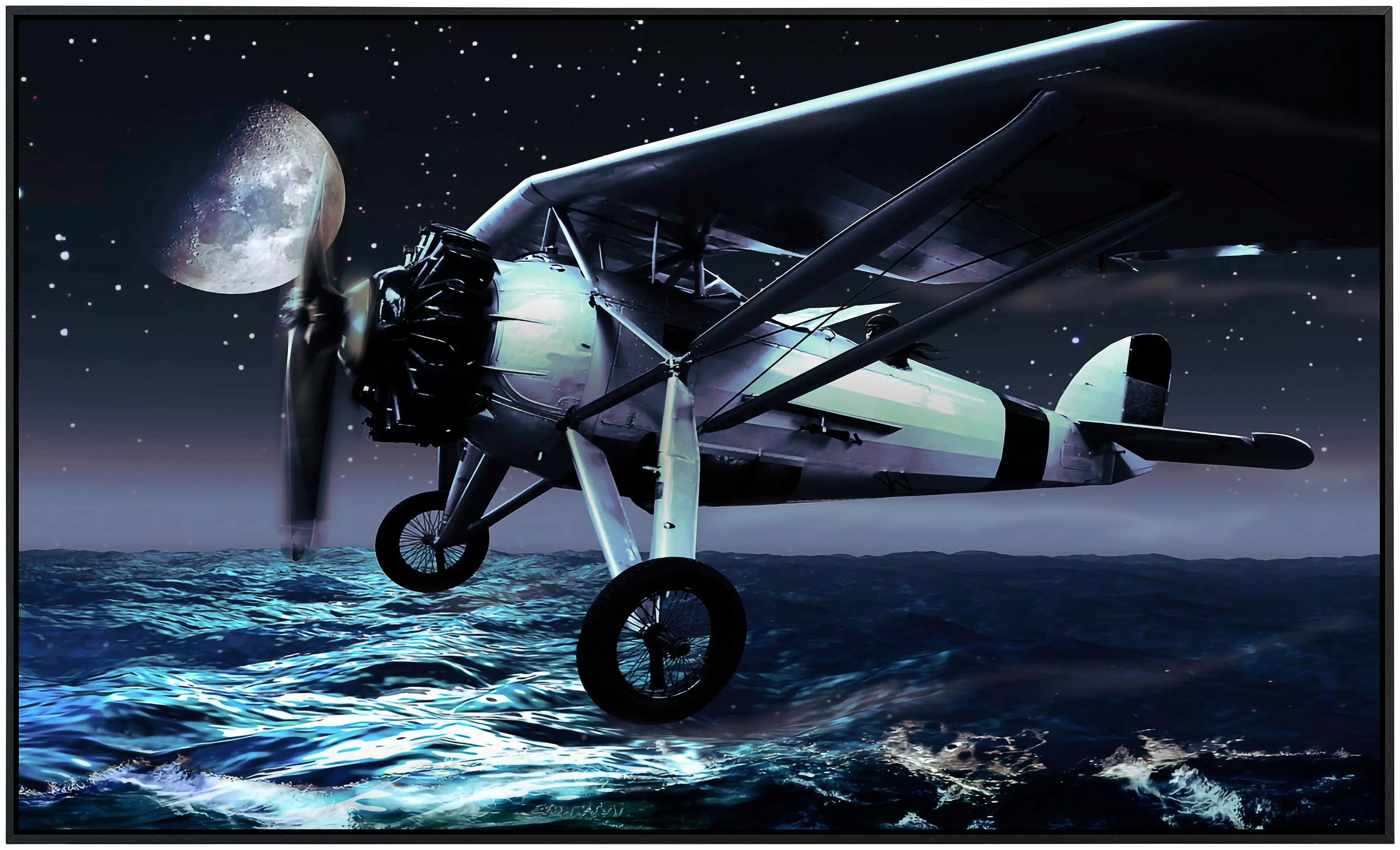 Papermoon Infrarotheizung »Flugzeug über Wasser« günstig online kaufen