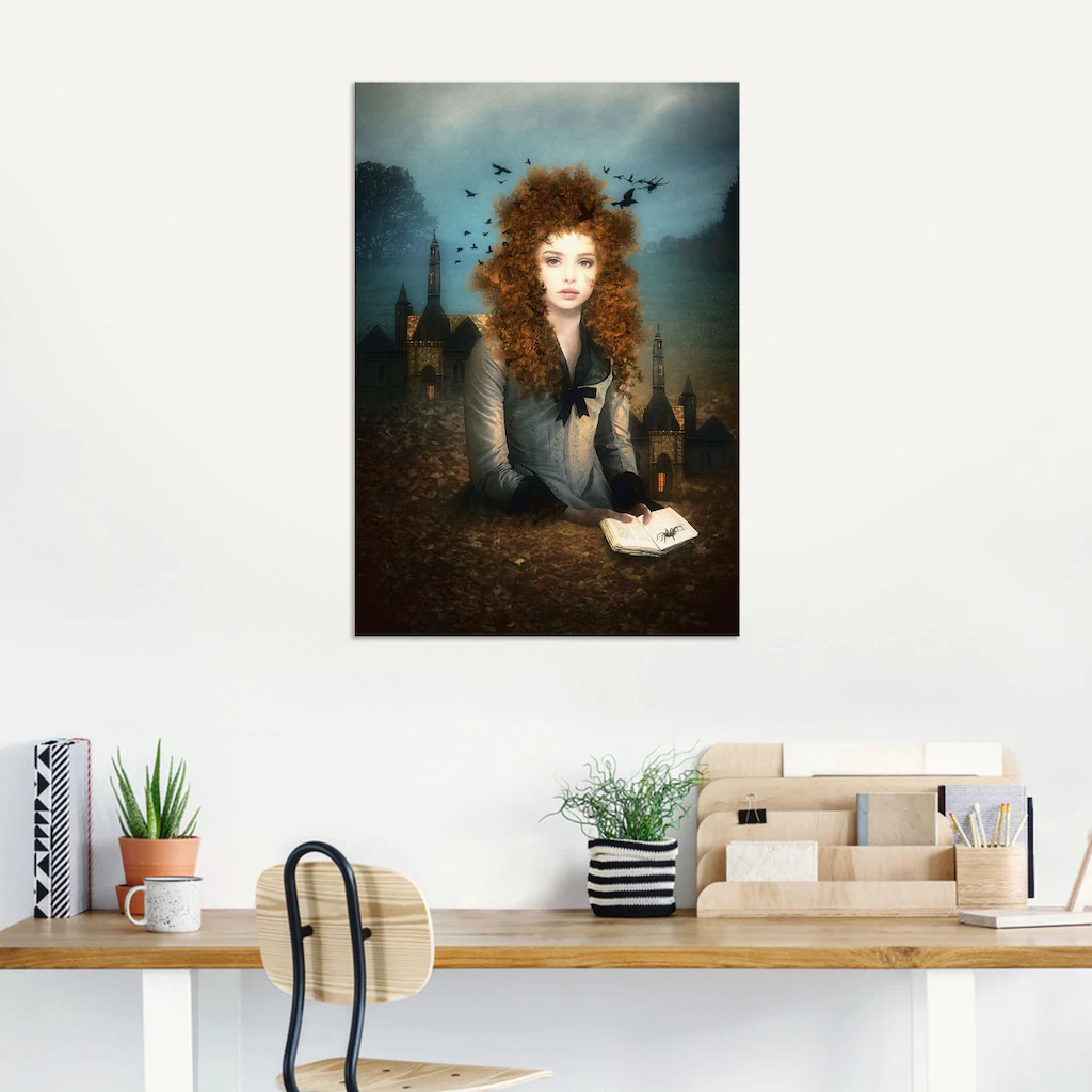 Artland Wandbild »Abendlektüre«, Dark Fantasy, (1 St.), als Alubild, Outdoo günstig online kaufen