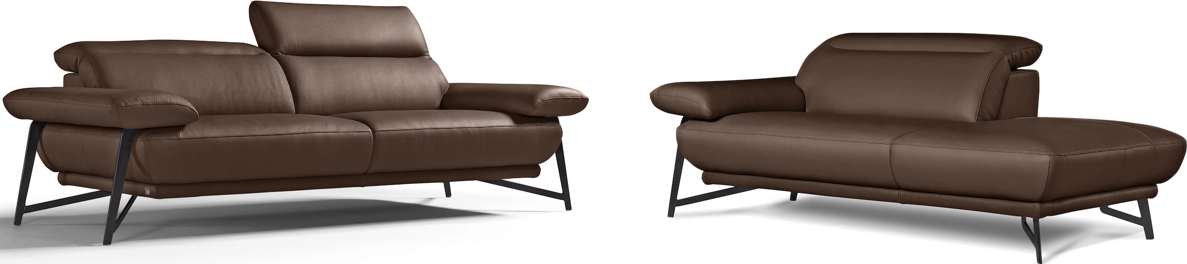 Egoitaliano Sofa »Anais, Design mit hohem Sitzkomfort, Fußfarbe schattengra günstig online kaufen